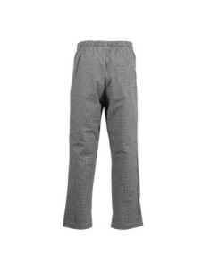 Pantalon de cuisine Whites Easyfit à petits carreaux noirs XS 2