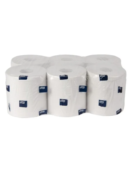 Bobines blanches pour distributeur à dévidage central Tork (lot de 6)