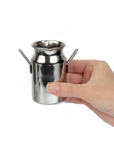 Mini bidon à lait inox Olympia taille moyenne