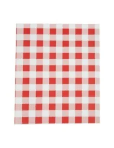 Papier ingraissable vichy rouge 310x380mm lot de 200