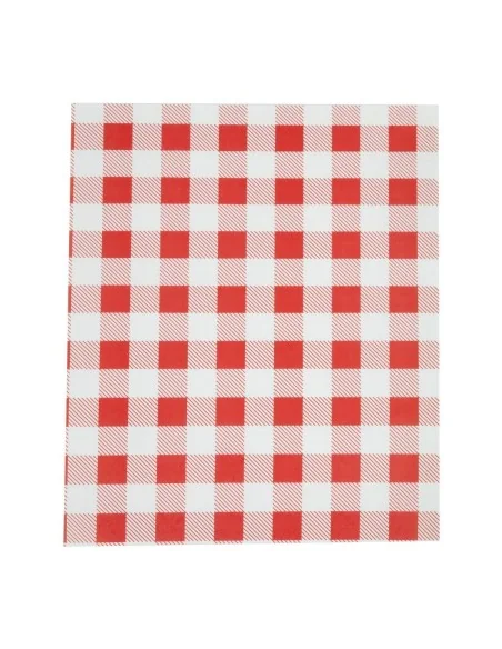 Papier ingraissable vichy rouge 310x380mm lot de 200