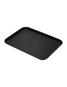 Plateau de service rectangulaire fibre de verre antidérapant Camtread Cambro noir 450x650mm (Lot de 6) 2