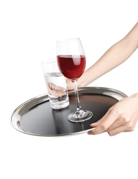 Plateau de service rond antidérapant Olympia 355mm