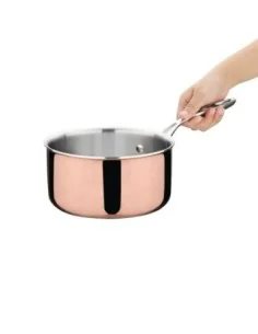 Casserole en cuivre 3 couches induction Vogue 180mm 2