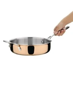 Sauteuse en cuivre 3 couches induction Vogue 240mm 2