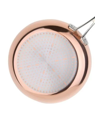 Poêle triple paroi cuivre induction Vogue 200mm