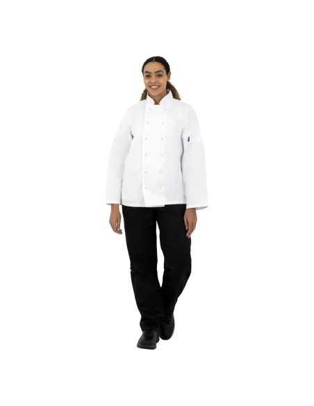 Veste de cuisine mixte Whites Vegas manches longues blanche XL