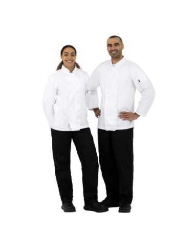 Veste de cuisine mixte Whites Vegas manches longues blanche XS