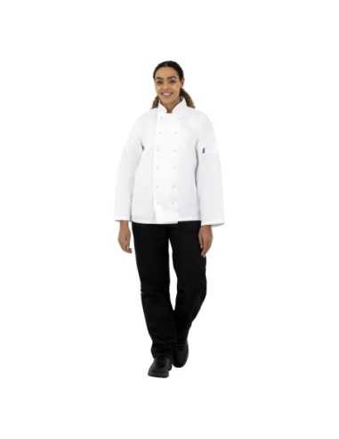 Veste de cuisine mixte Whites Vegas manches longues blanche XS