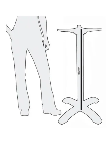 Pied de mange-debout en fonte Bolero