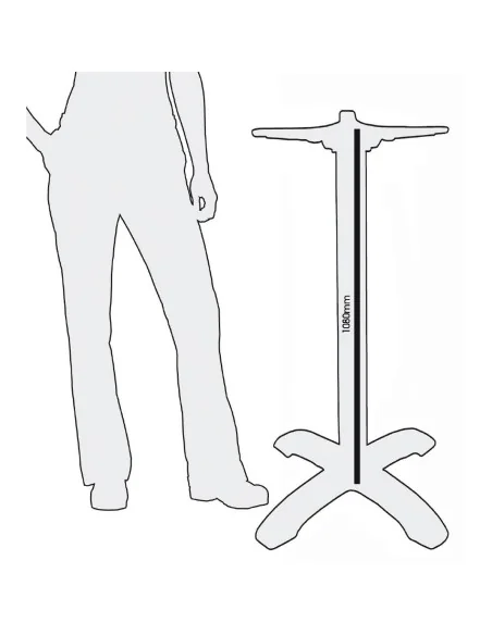 Pied de mange-debout en fonte Bolero