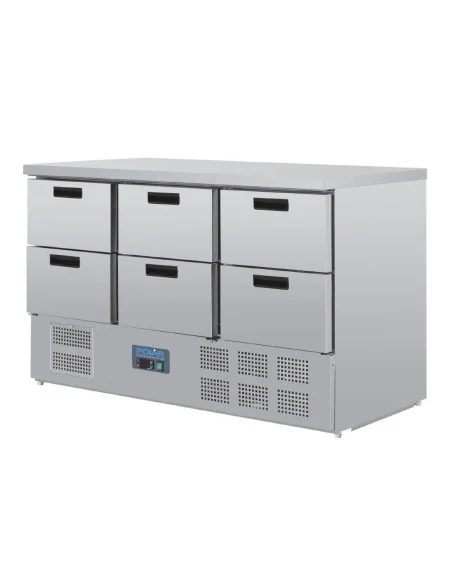 Table réfrigérée 6 tiroirs Polar Série G