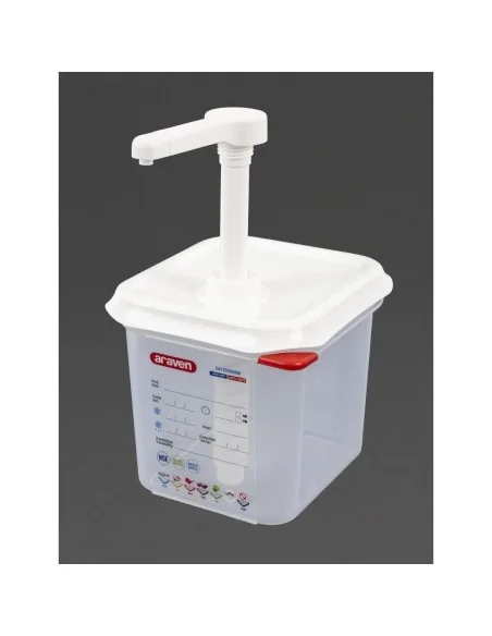 Distributeur de sauce Araven GN 1/6 transparent 2.6L