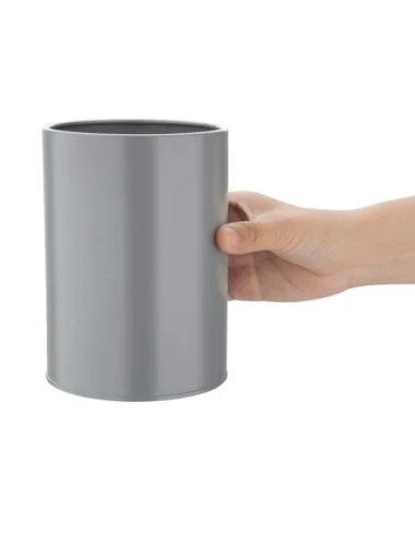 Récipient à couverts galvanisé gris Olympia