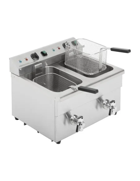 Friteuse induction double Buffalo 2 x 3 kW