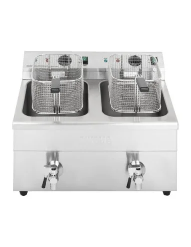 Friteuse induction double Buffalo 2 x 3 kW