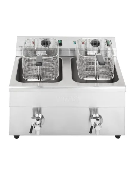 Friteuse induction double Buffalo 2 x 3 kW