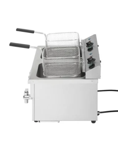 Friteuse induction double Buffalo 2 x 3 kW