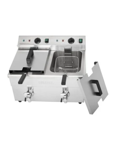 Friteuse induction double Buffalo 2 x 3 kW