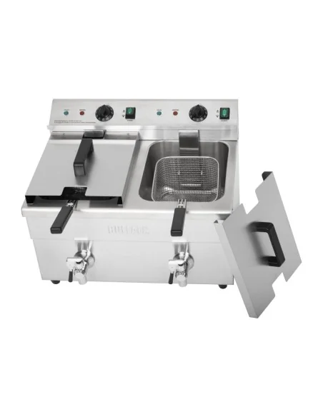 Friteuse induction double Buffalo 2 x 3 kW