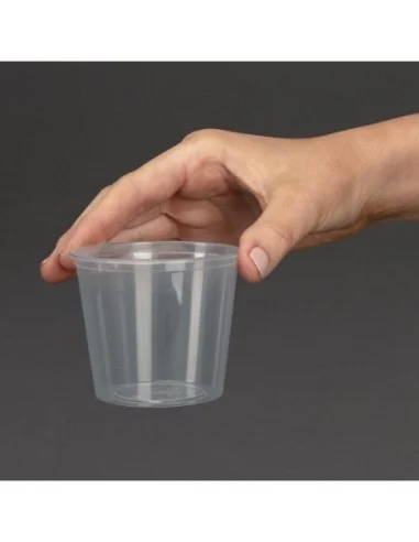 Pots à sauce micro-ondables en plastique Fiesta Recyclable 150ml (lot de 100)