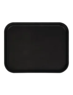 Plateau rectangulaire antidérapant en fibre de verre Camtread Cambro noir 45,7 cm