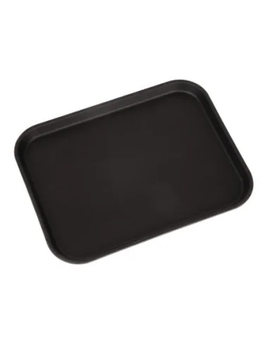 Plateau rectangulaire antidérapant en fibre de verre Camtread Cambro noir 45,7 cm