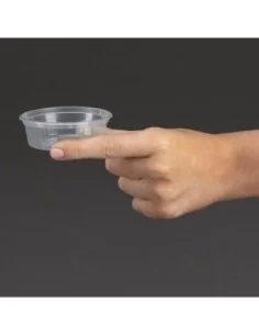 Pots à sauce micro-ondables en plastique Fiesta Recyclable 50ml (lot de 100) 2
