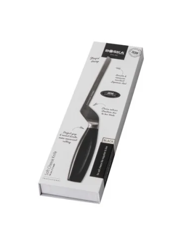 Couteau à fromage à pâte molle manche noir Boska 140 mm