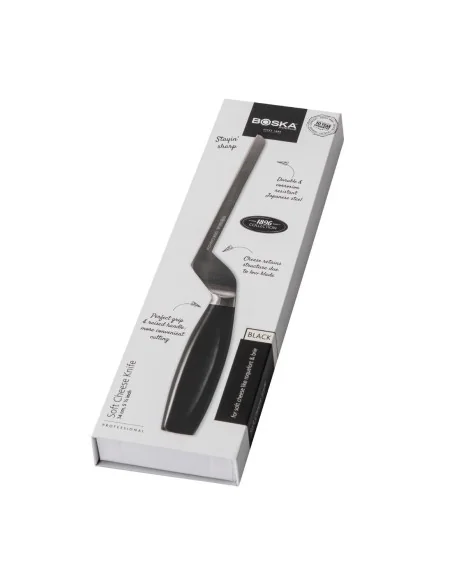 Couteau à fromage à pâte molle manche noir Boska 140 mm