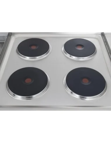 Table de cuisson électrique 4 feux Buffalo Série 600 