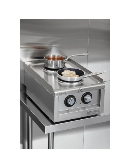 Table de cuisson électrique 2 feux Buffalo Série 600 