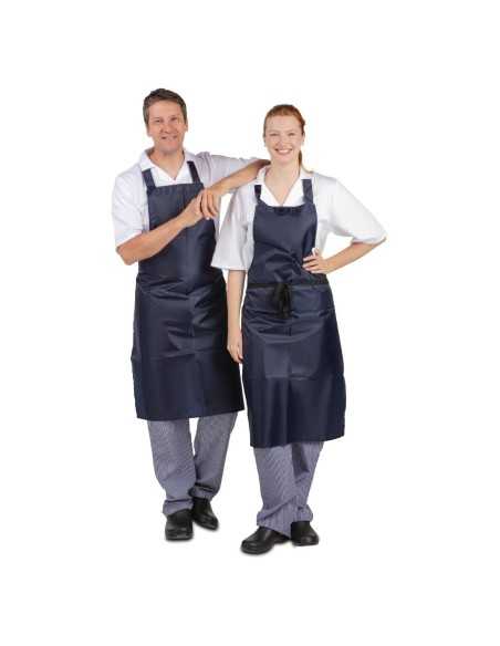 Tablier bavette déperlant Whites bleu