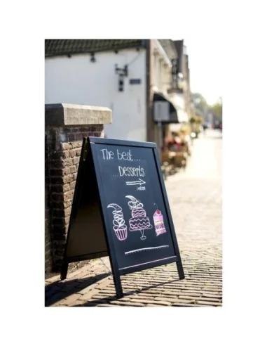 Petit panneau de trottoir Duplo Securit noir