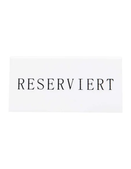 Chevalets table réservée Securit "Reserviert" (lot de 5)