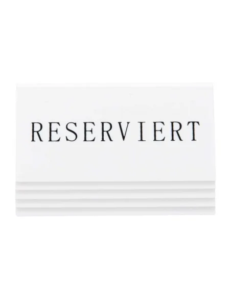 Chevalets table réservée Securit "Reserviert" (lot de 5)