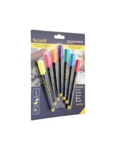 Marqueurs craie liquide Securit pointe 1-2mm couleurs (lot de 7) 2