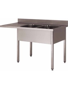PLONGE INOX 304 DEMONTABLE ENCASTREMENT LV.2 BACS...