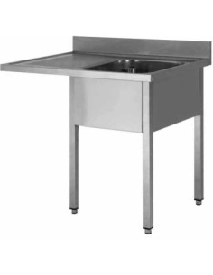 PLONGE INOX 304 DEMONTABLE ENCASTREMENT LV. 1 BAC...