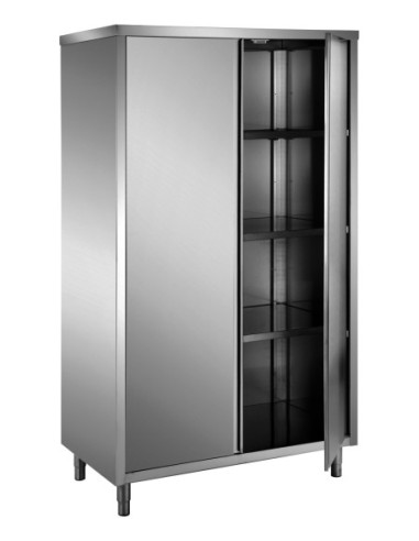 ARMOIRE HAUTE INOX 304. TOIT PLAT. 2 PORTES...