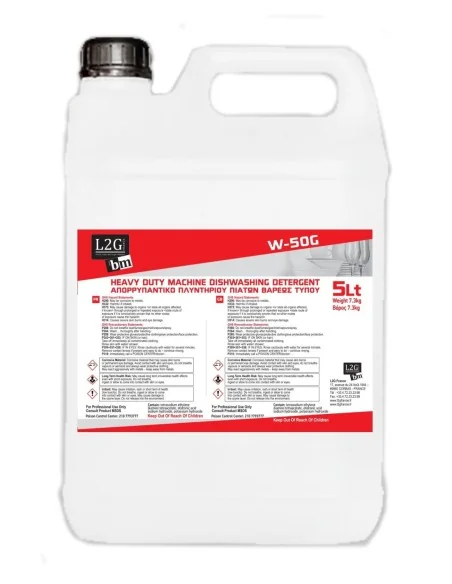 2 BIDONS DE 5L DE DETERGENT DE LAVAGE POUR LAVE-VAISSELLE