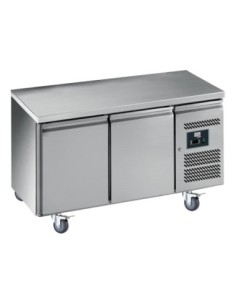 DESSERTE REFRIGEREE INOX CENTRALE -2/+8°C  DESSUS INOX. 2...