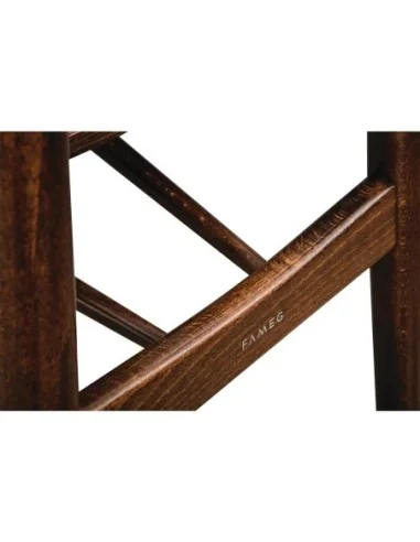 Chaises Fameg Cowhorn noyer naturel (lot de 2)