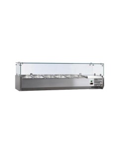 VITRINE A INGREDIENTS INOX. +2/+8°C. GAZ R600A...
