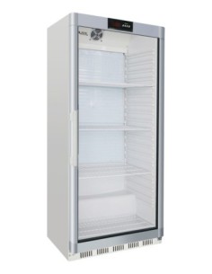 ARMOIRE REFRIGEREE BLANCHE PORTE VITREE -18/-24°C AVEC 7...