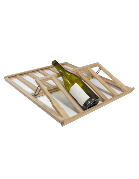 ETAGERE DE PRESENTATION EN HETRE INCLINABLE  (H-105 MM) POUR CAV120D. CAV180S. CAV180D L (en mm) : 480 - P (en mm) : 515 - H (en