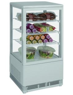 VITRINE REFRIGEREE BLANCHE 68 LITRES 0/+12°C 3 GRILLES....