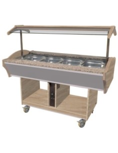 BUFFET BAIN-MARIE CENTRAL CHAUFFANT. +30/+90°C. CUVE...