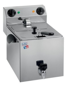 FRITEUSE ELECTRIQUE 1 CUVE DE 8L AVEC ROBINET DE VIDANGE...