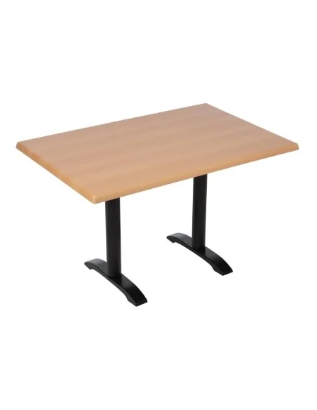 Plateau de table rectangulaire pré percé Bolero coloris hêtre